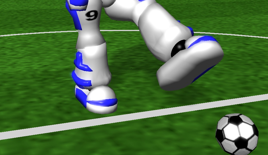 Kickender Roboter